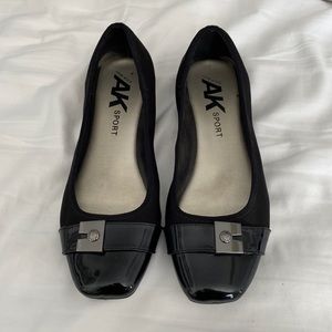 Anne Klein Sport black flats, size 11
